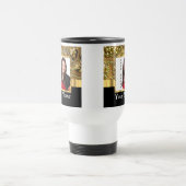 金ゴールドきらきら光るinstagramテンプレート トラベルマグ (中央)