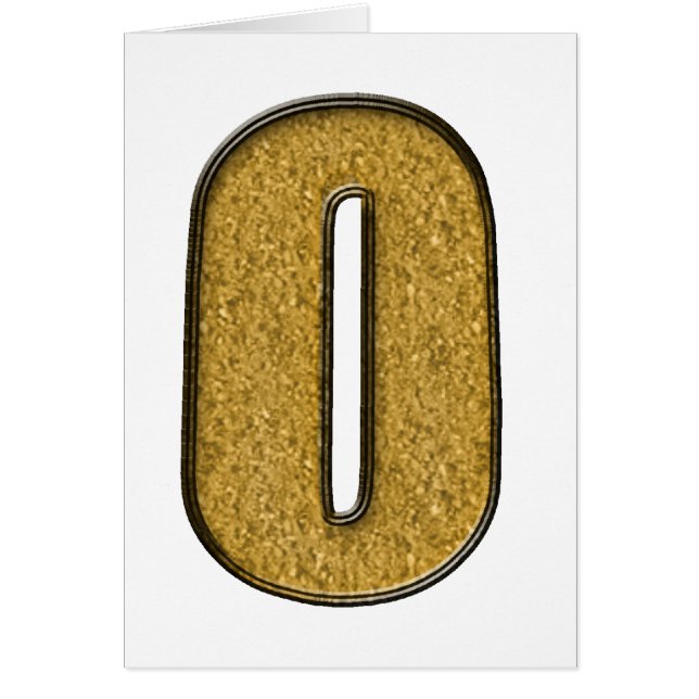 金ゴールドきらきら光るO (正面)