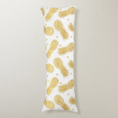 金ゴールドきらびやかなパイナップル ボディピロー (正面縦)