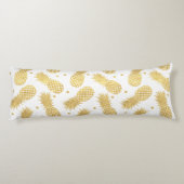 金ゴールドきらびやかなパイナップル ボディピロー (裏面)