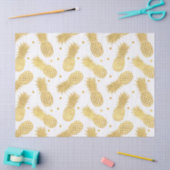 金ゴールドきらびやかなパイナップル 薄葉紙 (クラフト)