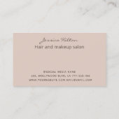 金ゴールドきらびやかな抽象芸術パステル水彩洗剤 名刺 (裏面)