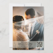 金ゴールドきらめくが楽しく駆け落ち結婚する 招待状 (裏面)