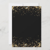 金ゴールドきらめくエレガント光クリスマスパーティー 招待状 (裏面)