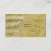 金ゴールドきらめくクリスタルグラムサロン友人を参照 紹介カード (裏面)