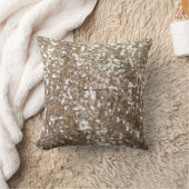 金ゴールドきらめくグリッターグラムガーリーグリジー クッション (ブランケット)