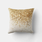 金ゴールドきらめくグリッターグラム#2 クッション (裏面)