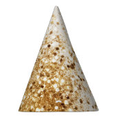 金ゴールドきらめくグリッターグラム#2 パーティーハット (右)