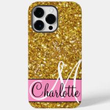 金ゴールドきらめくグリッター、オレンジピンク蝶