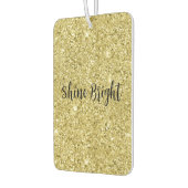 金ゴールドきらめくグリッター カーエアーフレッシュナー (左)