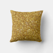 金ゴールドきらめくグリッター クッション (裏面)