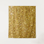金ゴールドきらめくグリッター タペストリー (正面)