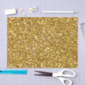 金ゴールドきらめくグリッター 薄葉紙 (クラフト)