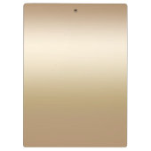 金ゴールドきらめくシャインエレガントシックグラムパーソナライズされた クリップボード (裏面)