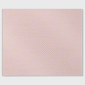 金ゴールドきらめくドット赤面ピンク ラッピングペーパー (フラット)