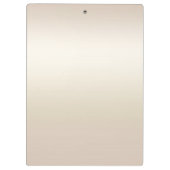 金ゴールドきらめくパールシエレガントックグラムパーソナライズされた クリップボード (裏面)