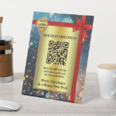 金ゴールドきらめくフェスティバルクリスマス 台座サイン (インサイチュ)