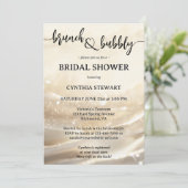 金ゴールドきらめくブルックとバブリーブライダルシャワー 招待状 (スタンド正面)