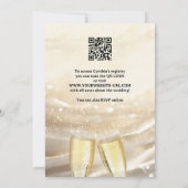 金ゴールドきらめくブルックとバブリーブライダルシャワー 招待状 (裏面)