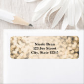 金ゴールドきらめくライツグラマー住所 シール (インサイチュ)