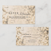 金ゴールドきらめくライトはFRIENDクライアントカードを参照 紹介カード (正面/裏面)