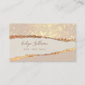 金ゴールドきらめくリッピング紙名刺 名刺 (正面)