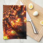 金ゴールドきらめく灯 キッチンタオル (四つ折り)