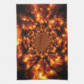 金ゴールドきらめく灯 キッチンタオル (縦)