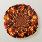 金ゴールドきらめく灯 ラウンドクッション (裏面)