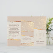 金ゴールドきらめく紙パンフレット (スタンド正面)