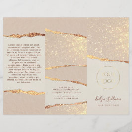 金ゴールドきらめく紙パンフレット