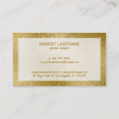 金ゴールドきらめく虹色のテクスチャ背景 名刺 (裏面)