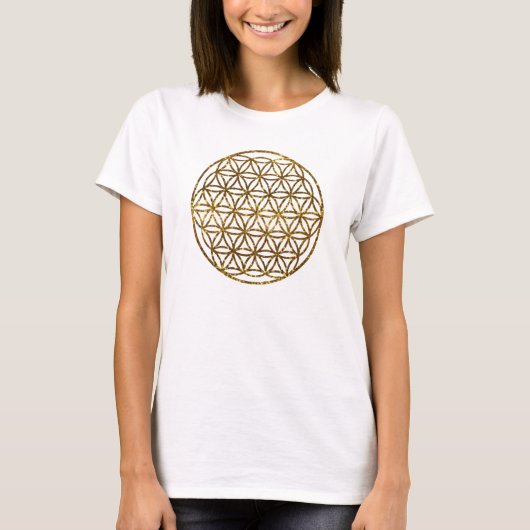 金ゴールドきらめく・オブ・ライフ Tシャツ (正面)