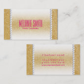 金ゴールドきらめく |フェードとパール 名刺 (正面/裏面)