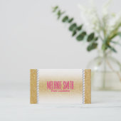 金ゴールドきらめく |フェードとパール 名刺 (スタンド正面)