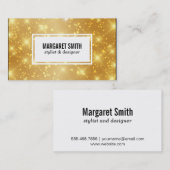 金ゴールドきらめく 名刺 (正面/裏面)