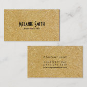 金ゴールドきらめく 名刺 (正面/裏面)