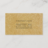 金ゴールドきらめく 名刺 (裏面)