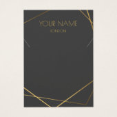 金ゴールドきんつぎ幾何学的ネックレス表示カード (正面)