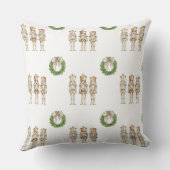 金ゴールドくるみクラッカーバレエフェスティバルホリデー クッション (裏面)