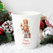 金ゴールドくるみ割りメリークリスマス 紙コップ