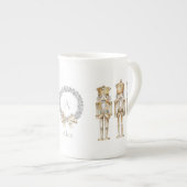 金ゴールドくるみ割り ボーンチャイナマグカップ (正面右)