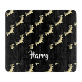 金ゴールドこうもりオン黒 カッティングボード