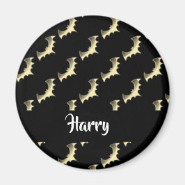 金ゴールドこうもりオン黒 マグネット