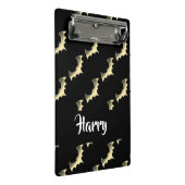 金ゴールドこうもりオン黒 ミニクリップボード (アングル)