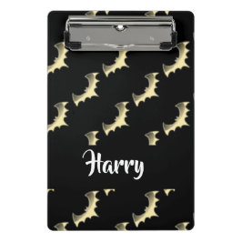 金ゴールドこうもりオン黒 ミニクリップボード