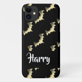 金ゴールドこうもりオン黒 iPhone 11 ケース