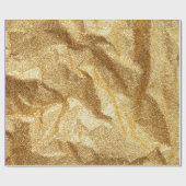 金ゴールドしわ紙テクスチャ抽象芸術背景.go ラッピングペーパー (フラット)