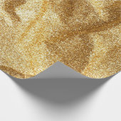 金ゴールドしわ紙テクスチャ抽象芸術背景.go ラッピングペーパー (角)
