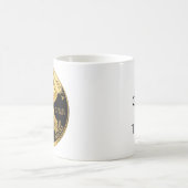 金ゴールドで私達はマグを信頼します コーヒーマグカップ (中央)